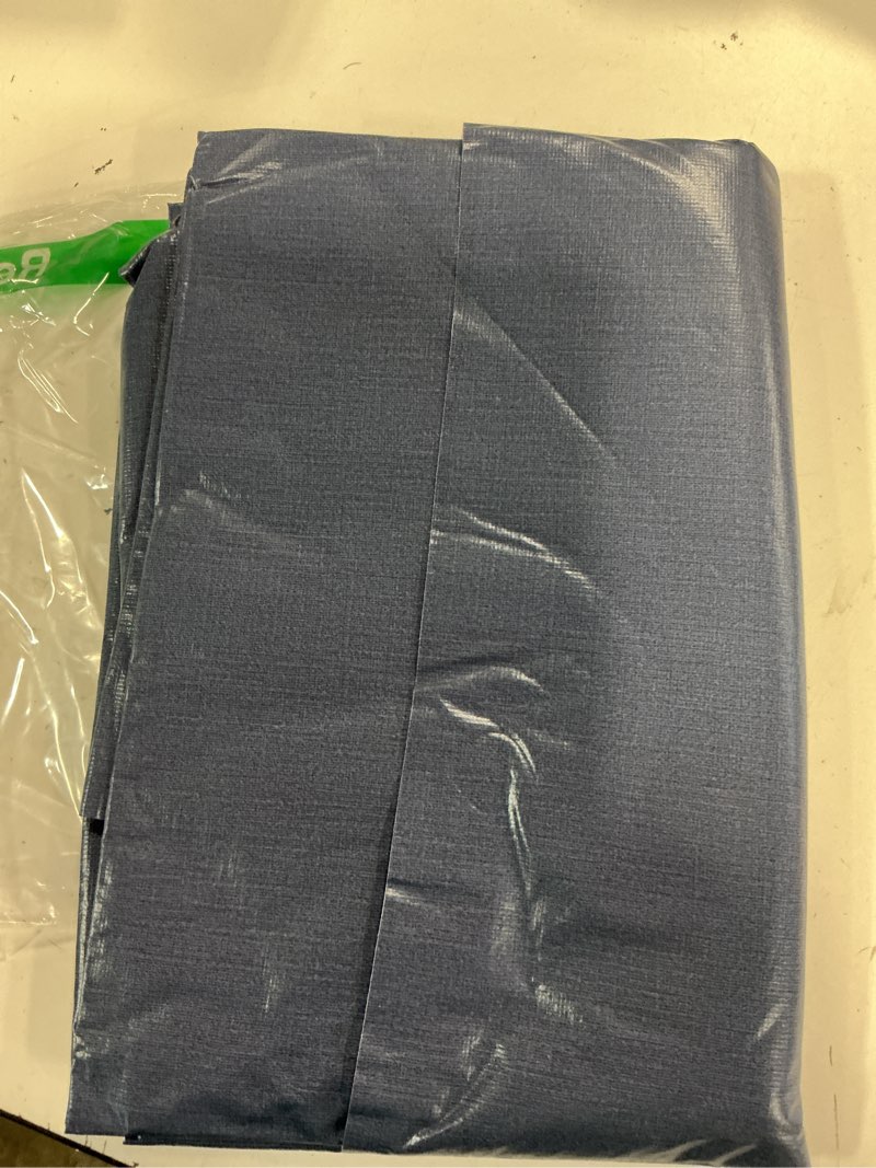 Condition photo showing Good Condition for sancua 100% waterproof rectangle pvc tablecloth - 54 x 78 inch - oil proof spill proof vinyl table cloth, wipe clean table cover for dining tables, buffet parties and camping, greyish blue greyish blue 54" x 78" (rectangular)