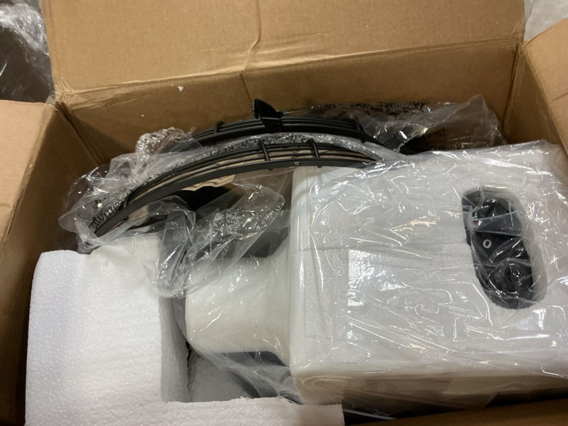 Condition photo showing As Is for Good Housekeeping All-Metal (92603) Oscillating 12" Retro Desk Office Table Fan (Matte Black)