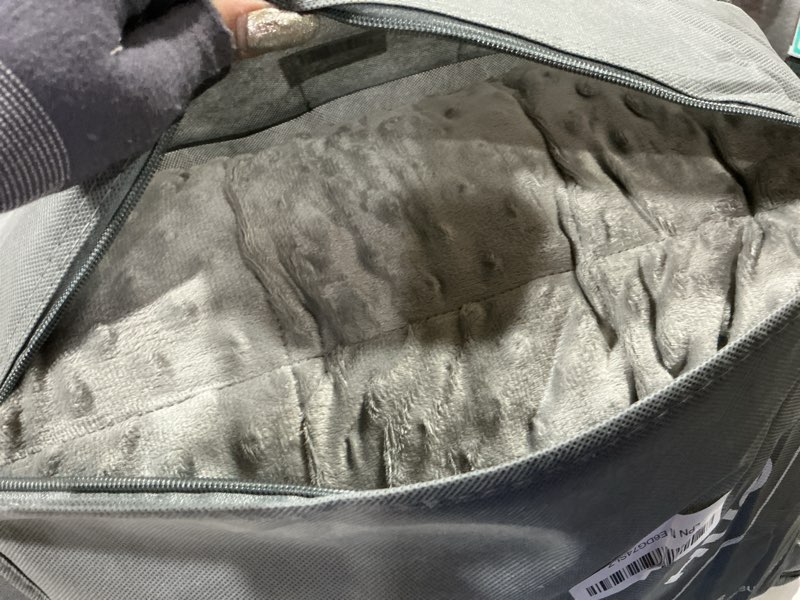 Condition photo showing Good Condition for mr. sandman weighted blanket for adults queen size 15 lbs, soft cooling heavy minky blanket for sleep, washable throw blanket with glass beads, 60 x 80 inches, grey 60 x 80 inches, 15lbs grey