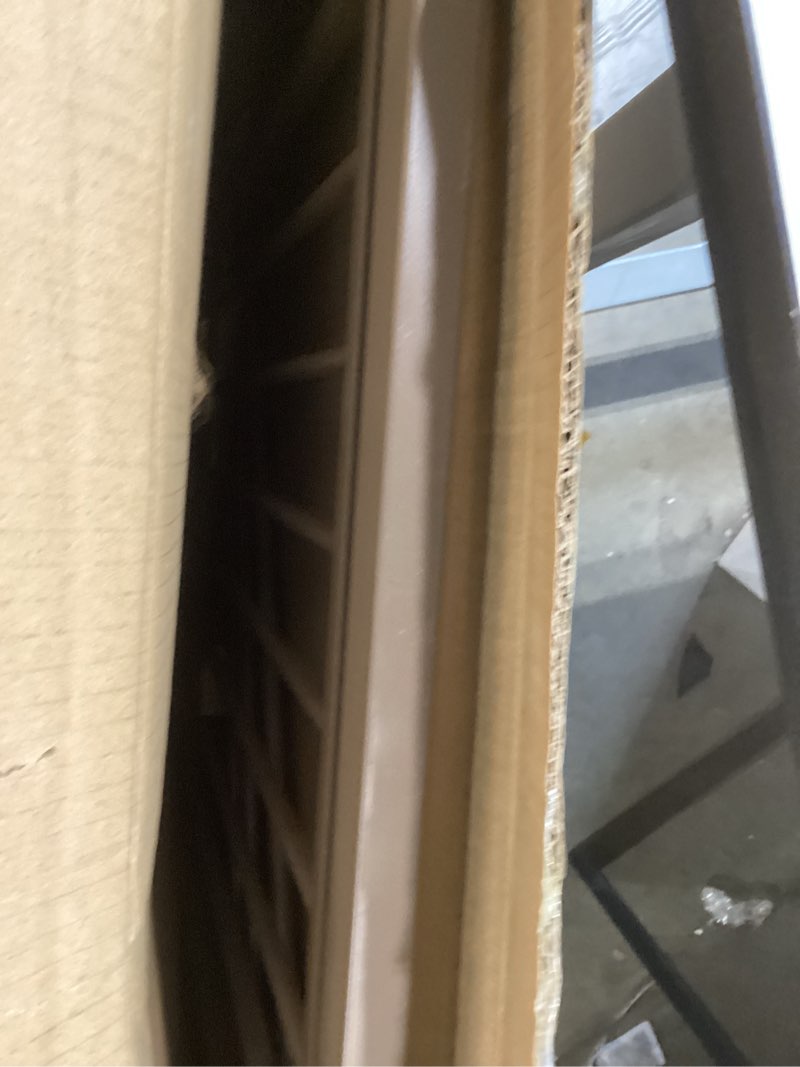 Condition photo showing Good Condition for 29.5-40.5" baby gate for stairs, dog gate for doorways, walk thru auto close metal baby safety gate for the house, stairs and doorways, child gate pressure mounted, pet gate for dog indoor - brown