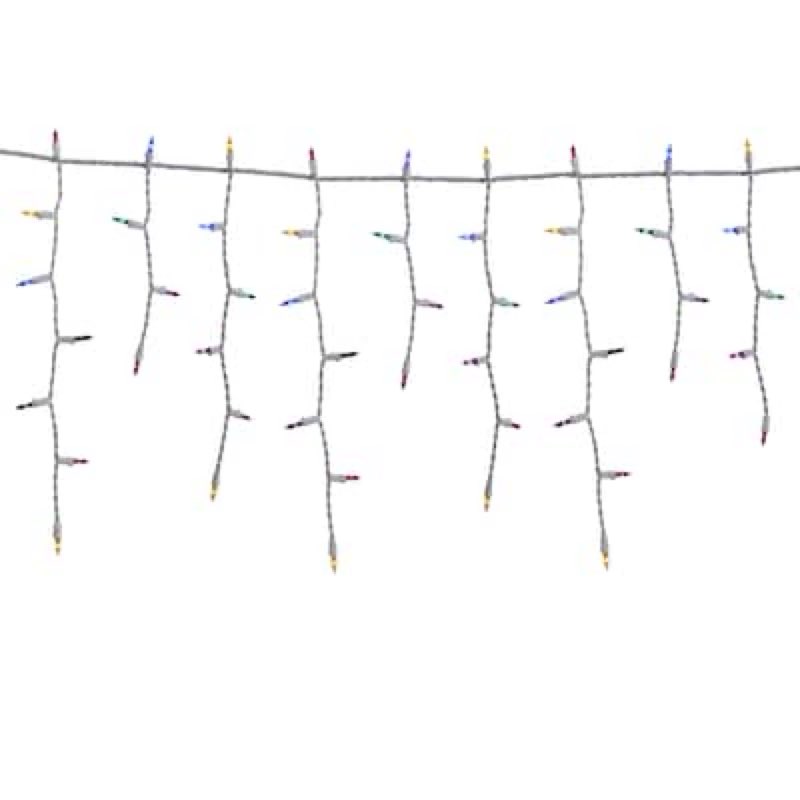 Holiday Living 150 -Count Twinkling Multicolor LED Plug-In Christmas Icicle Lights