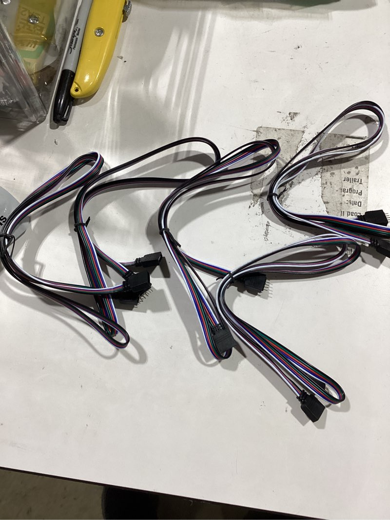 Condition photo showing Good Condition for XMSJSIY 5 PIN JST RGBW Extension Cable LED Strip Connector Wire 22AWG 5Pin Male to Female Plug Cord for 5050SMD FCOB SMD RGBW Color LED Strip Light -2M/3.2FT 3PCS