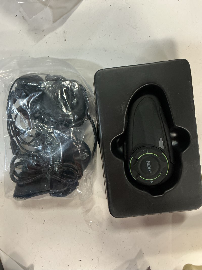Condition photo showing New/Like New for ejeas q8 motorcycle helmet bluetooth intercom, new mesh 3.0 group intercom system with music sharing and channel switching for 6 riders talking at the same time (1 pack) q8 1pc