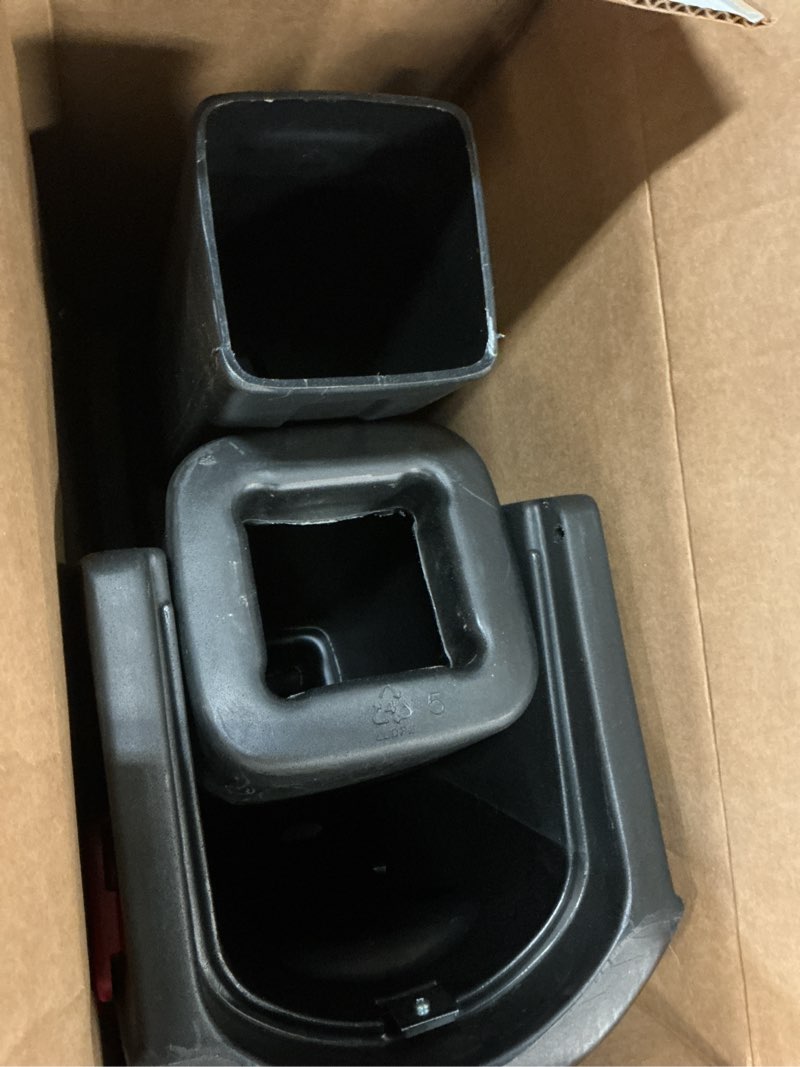 Condition photo showing As Is for (incomplete)step2 post mount black plastic standard mailbox