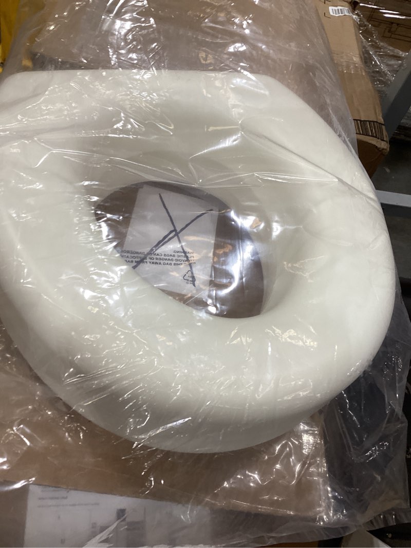 Condition photo showing Good Condition for carex toilet seat riser, elongated raised toilet seat adds 3.5 inches to toilet height, for assistance bending or sitting, 300 pound weight capacity toilet riser