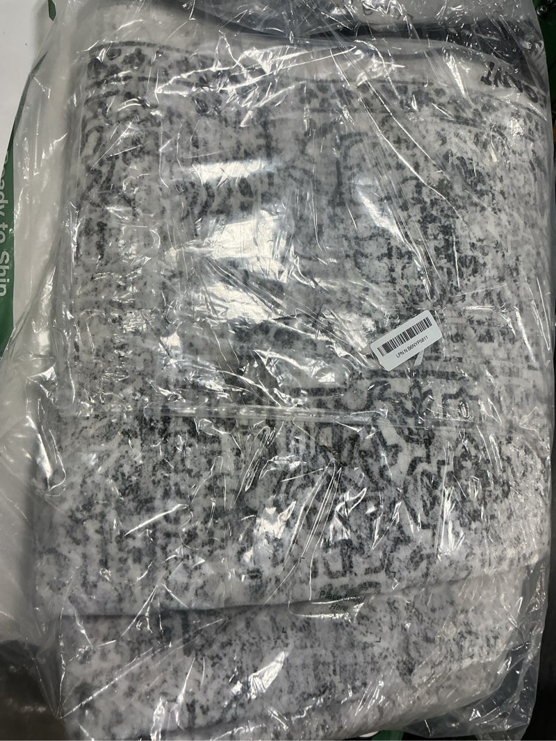 Condition photo showing Good Condition for 6x9 area rug for living room floral washable non-slip gray rugs for bedroom dinning room ultra-thin indoor grey rug light gray 6' x 9' (rectangular)