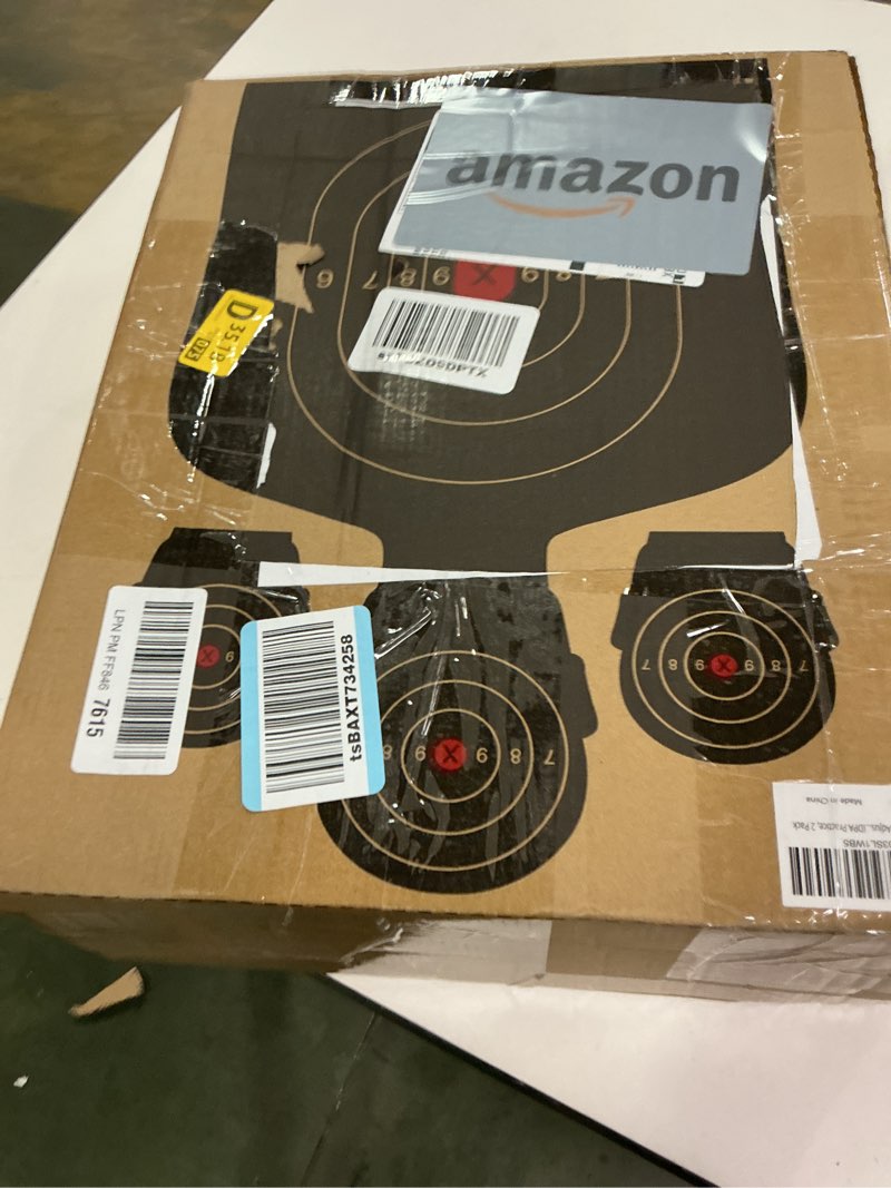 Condition photo showing New/Like New for KNINE OUTDOORS Shooting Target Stand for Outdoors, Durable Paper Target Holder with Stable Adjustable Base for Paper Shooting Targets Cardboard Silhouette, H Shape, USPSA/IPSC, IDPA Practice, 2 Pack