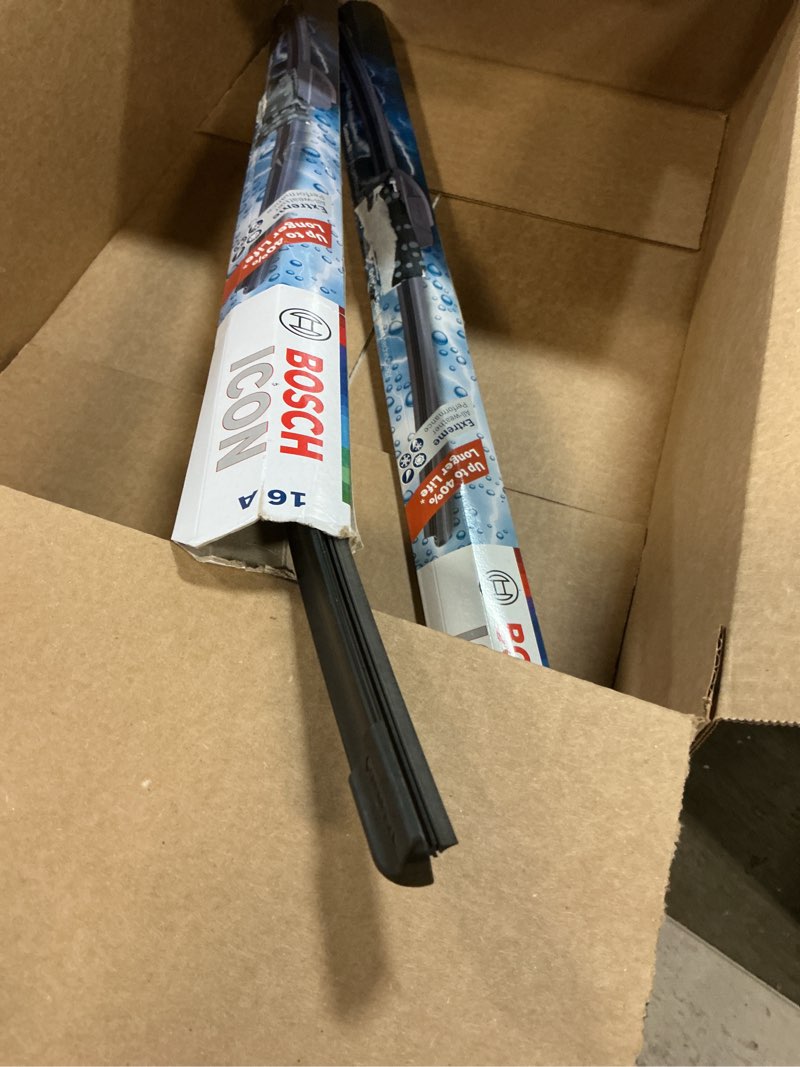 Condition photo showing Good Condition for bosch 26a16a icon beam wiper blades - driver and passenger side - set of 2 blades (26a & 16a) front (26a & 16a) icon combo pack (front)