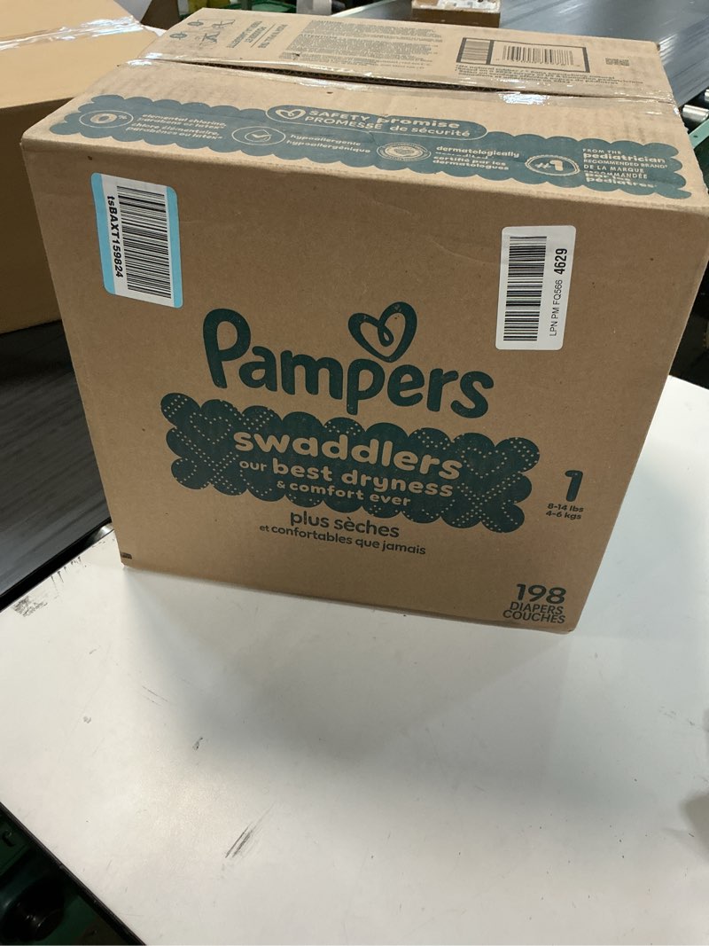 Condition photo showing New/Like New for pampers swaddlers diapers size 1  198 count (select for more options)