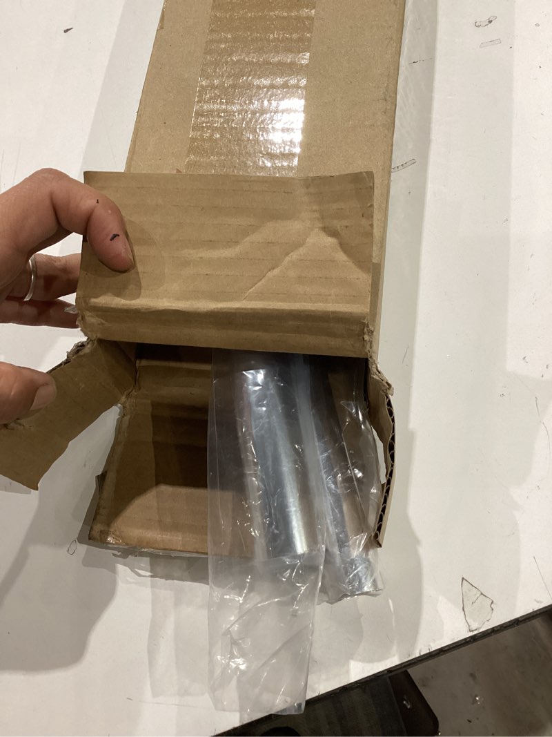 Condition photo showing Good Condition for curved shower curtain rod for bathroom 38-72 inches, adjustable length, curved shower rod, metal rods&brackets, round shower curtain rods, rotate bracket for large shower space, need drilling, chrome