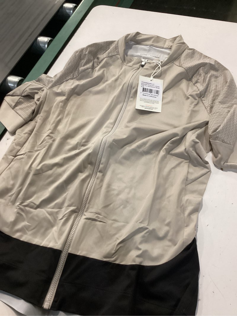 Condition photo showing New/Like New for ( color cream & black )large  poc essential road jersey - women's