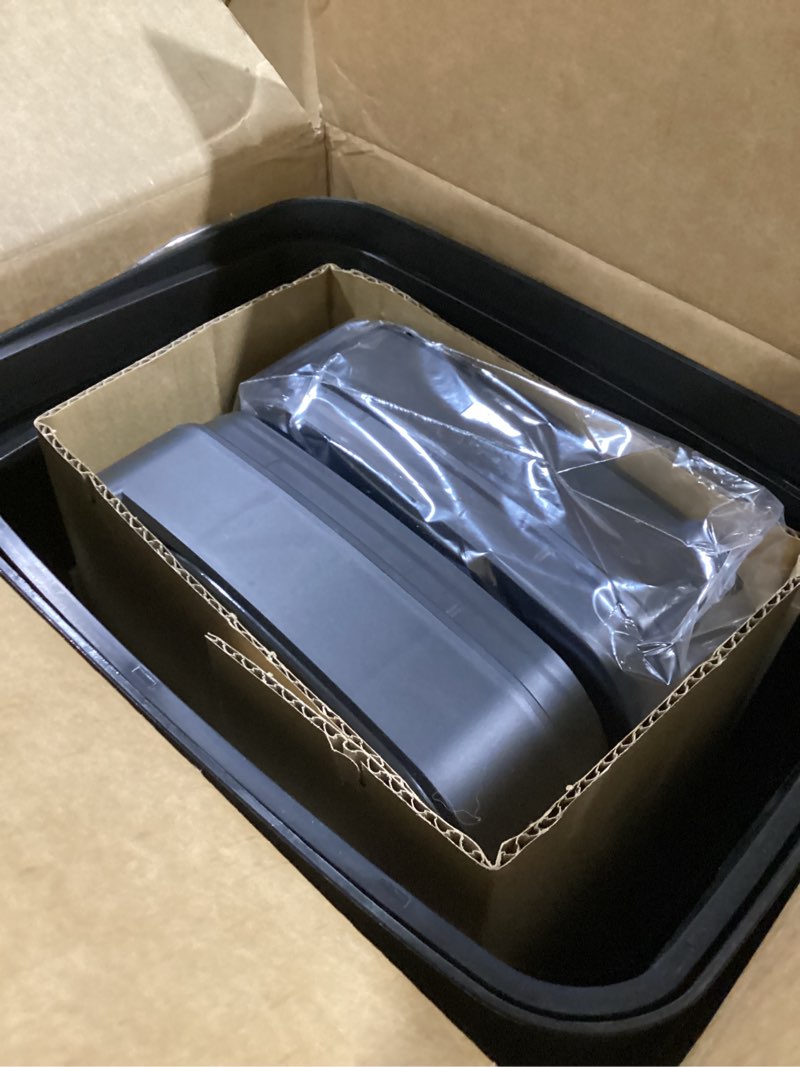 Condition photo showing New/Like New for 2 Pack 2.7 Gal Bathroom Trash Can with Lid, Automatic Trash Can Small Smart Garbage Can Touchless, Slim Motion Sensor Waterproof Plastic Trash Bins for Bedroom Office Kitchen Toilet Black Black 2.7 Gal