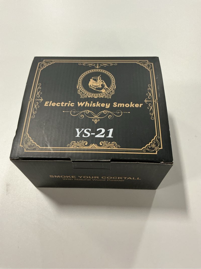 Condition photo showing New/Like New for Electric Whiskey Smoker Kit, Handheld Cocktail Smoker with 6 Flavored Wood Chips, Rechargeable Drink Infuser for Bourbon, Scotch, Old Fashioned, Essential Bar Tools, Birthday Gifts for Men, Husband