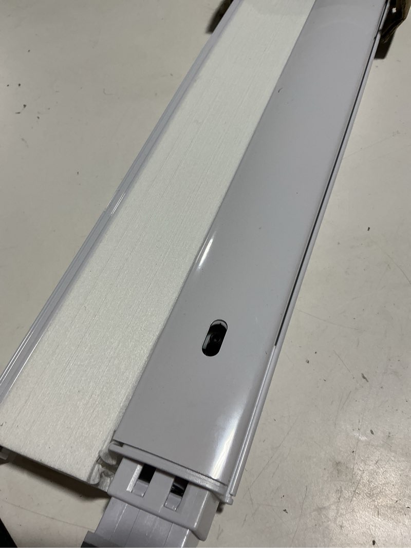 Condition photo showing Good Condition for seeye no drill cordless cellular shades, light filtering honeycomb blinds for indoor window, thermal insulated noise reduction, easy install for bedroom, living room, office, white (53" w x 64" h) white-light filtering 53"w x 64"h