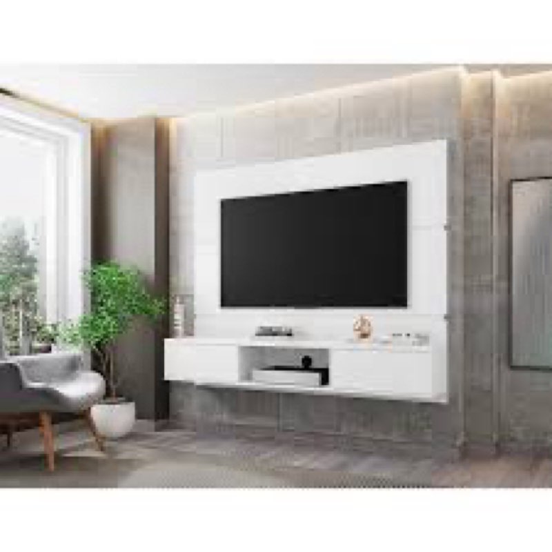 Manhattan Comfort Vernon 62" Floating Entertainment Center, Wall Mounted TV Stand for 55'' Televisio