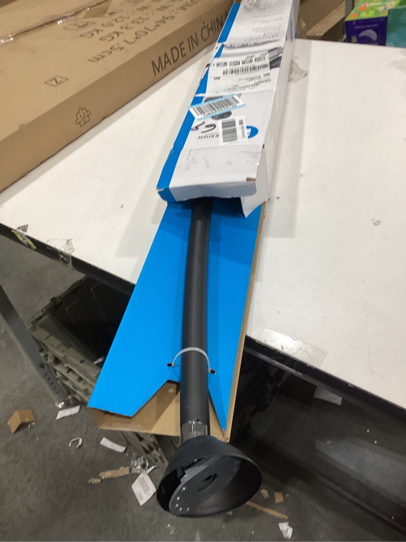 Condition photo showing New/Like New for iDesign Curved Metal Shower Curtain Rod, Adjustable Customizable Curtain Rod for Bathtub, Stall, Closet, Doorway, 41-72 Inches, Matte Black,79077