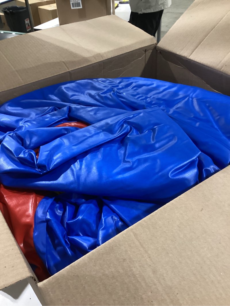 Condition photo showing As Is for Intex Inflatable Colorful Jump-O-Lene Castle Bounce House, for 2 Kids Ages 3-6 - Large Blow-Up Indoor Outdoor Children's Bouncer Jumper Playhouse