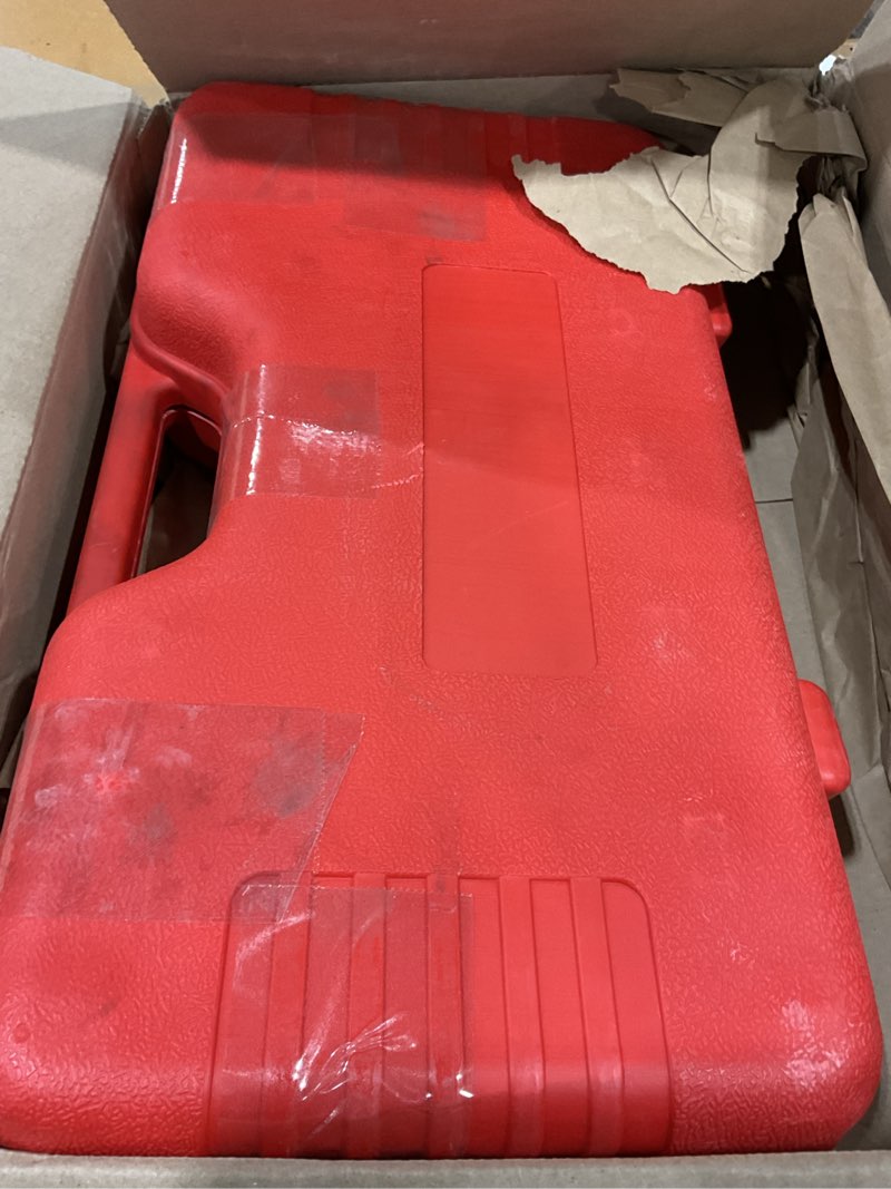 Condition photo showing As Is for red tool box