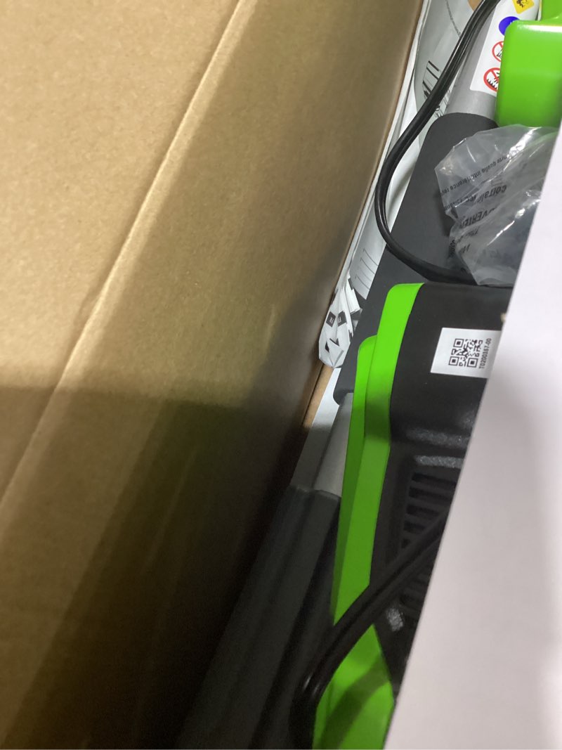 Condition photo showing Good Condition for greenworks 40v 20" cordless pole hedge trimmer, 2.0ah battery and charger included 20" pole hedge trimmer