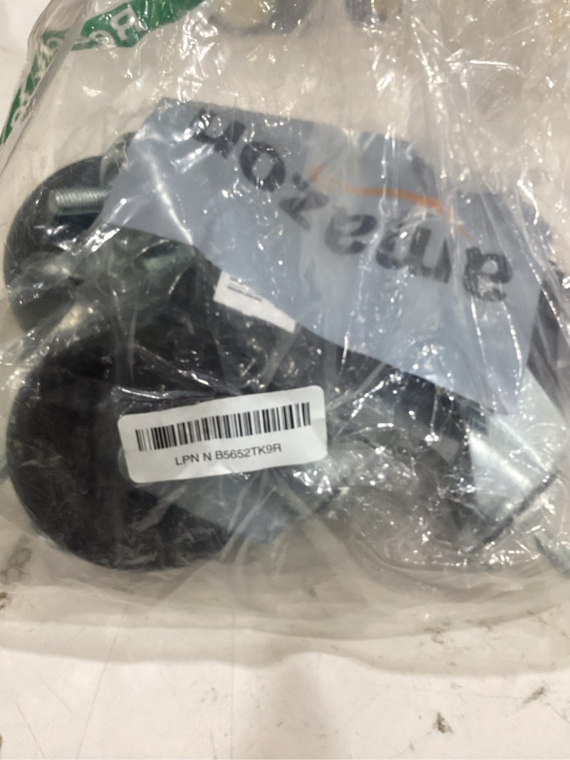 Condition photo showing As Is for 4 inch stem casters wheels heavy duty 2000lbs - 3/8"-16 x 1(stem diameter 3/8", stem length 1"),threaded stem casters set of 4, swivel casters black 3/8"-16x1" 4 inch