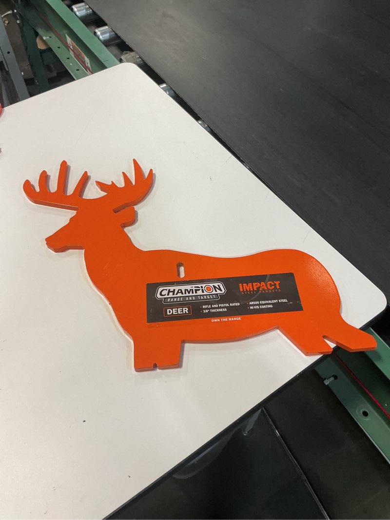 Champion Center Mass AR500 Steel Target Buck Deer