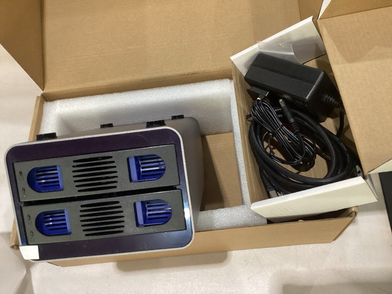 Condition photo showing As Is for IO Crest 2 Bay Tool Less Tray Hot Swappabe 2.5" 3.5" SATA Non Raid External USB 3.0 Enclosure SY-ENC50124 Gray 2-Bay USB 3.0