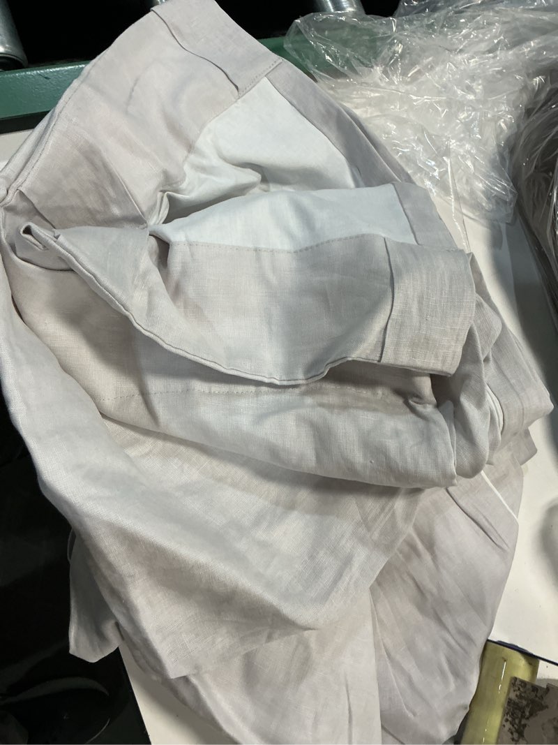 Condition photo showing Good Condition for european linen curtain, 48x96, cloud