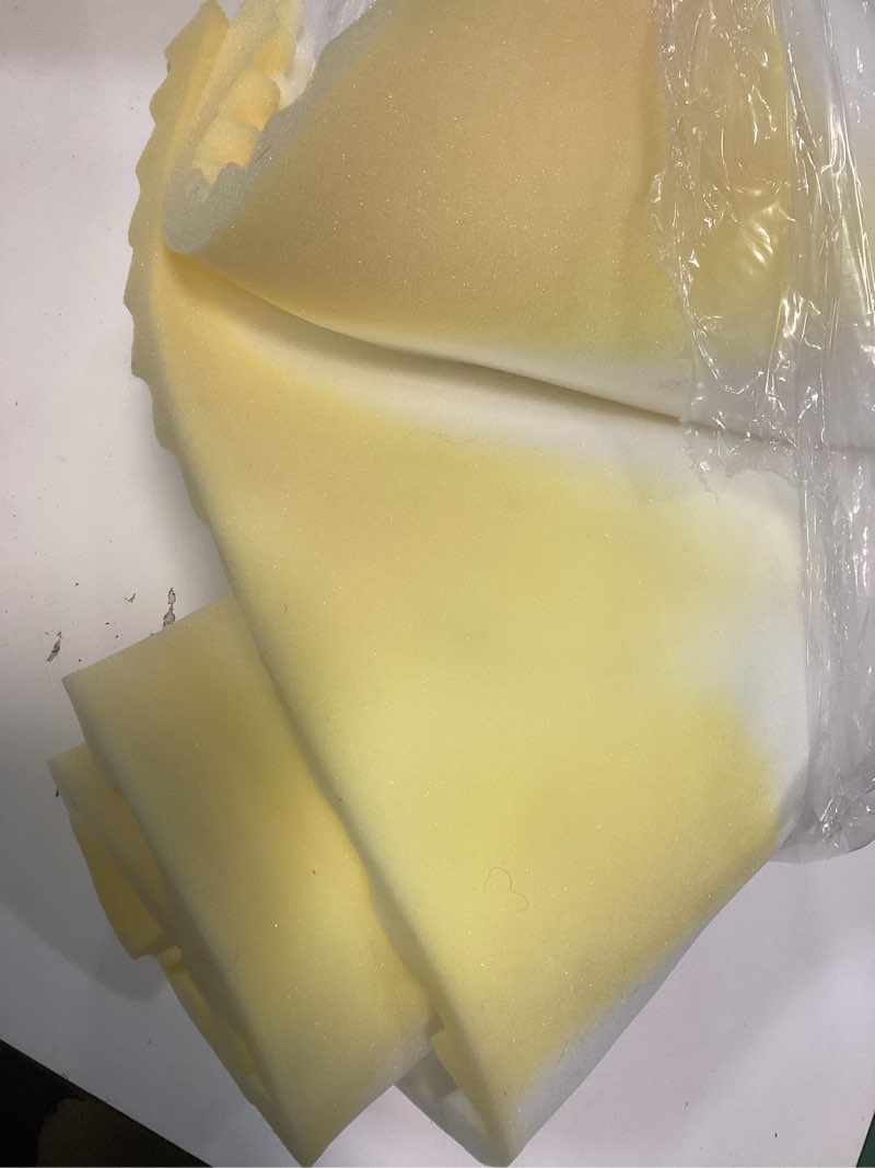 Condition photo showing As Is for mainstays 1.25  7-zone foam mattress topper  twin/twin-xl