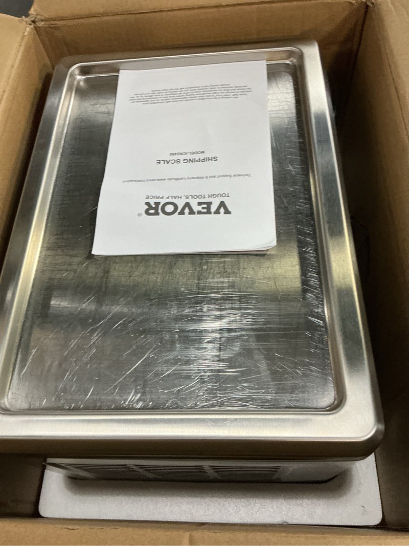 Condition photo showing As Is for vevor fried ice cream machine, 12.6" x 8.5" 120w stir-fried ice cream roll maker with compressor and 2 scrapers, for making dessert rolls, frozen yogurt