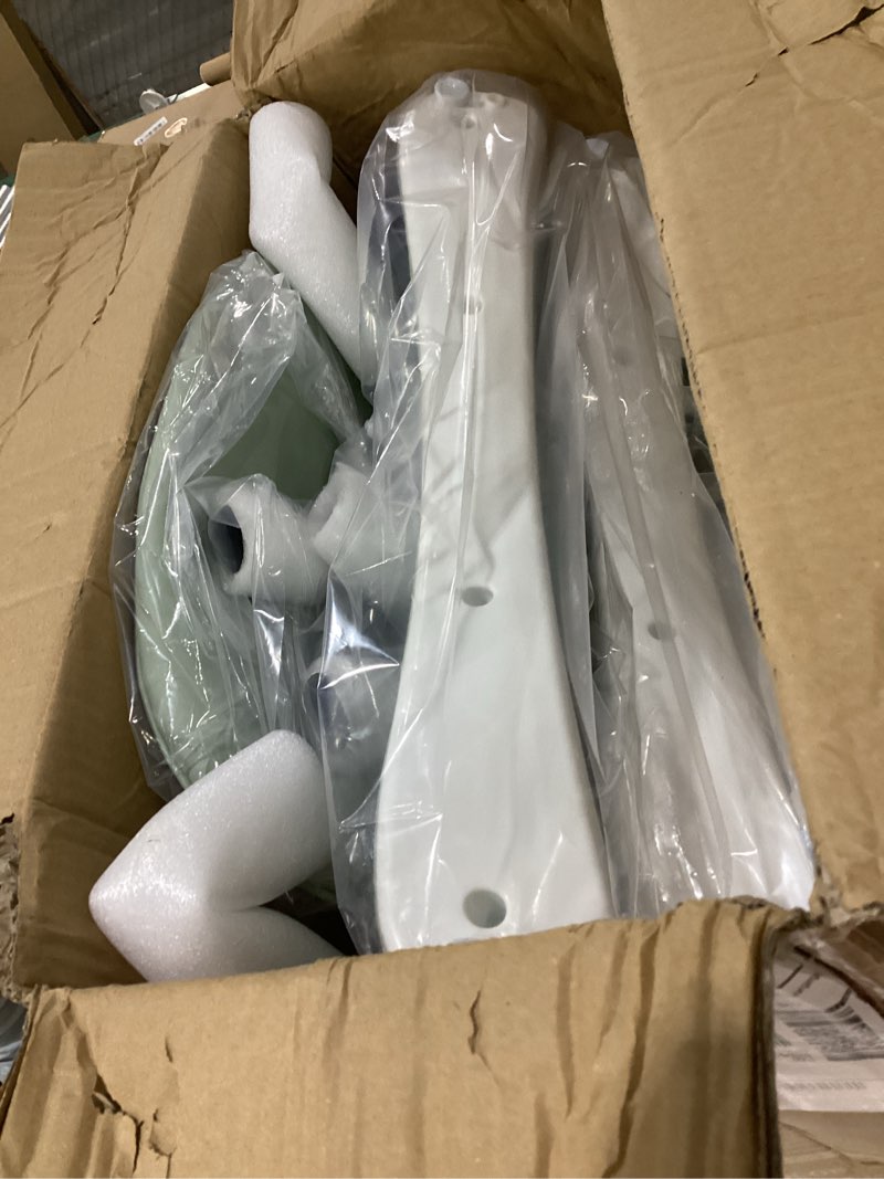 Condition photo showing New/Like New for 3-in-1 Baby High Chair with Soothing Rocker | Convertible Baby High Chair for babies and Toddlers | Brake Wheels, Easy Clean, Space Saving | Adjustable, Removable Tray (Green)