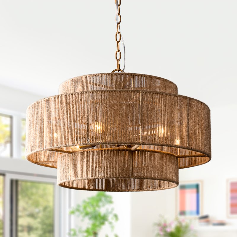 Luzerne 6 - Light 3-Tier Drum Chandelier