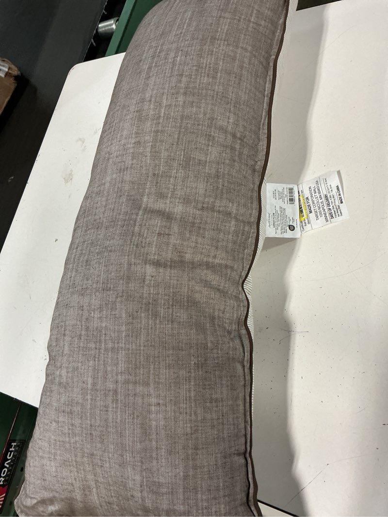 Condition photo showing Good Condition for 14"x36" oblong throw pillow brown - hearth & hand™ with magnolia