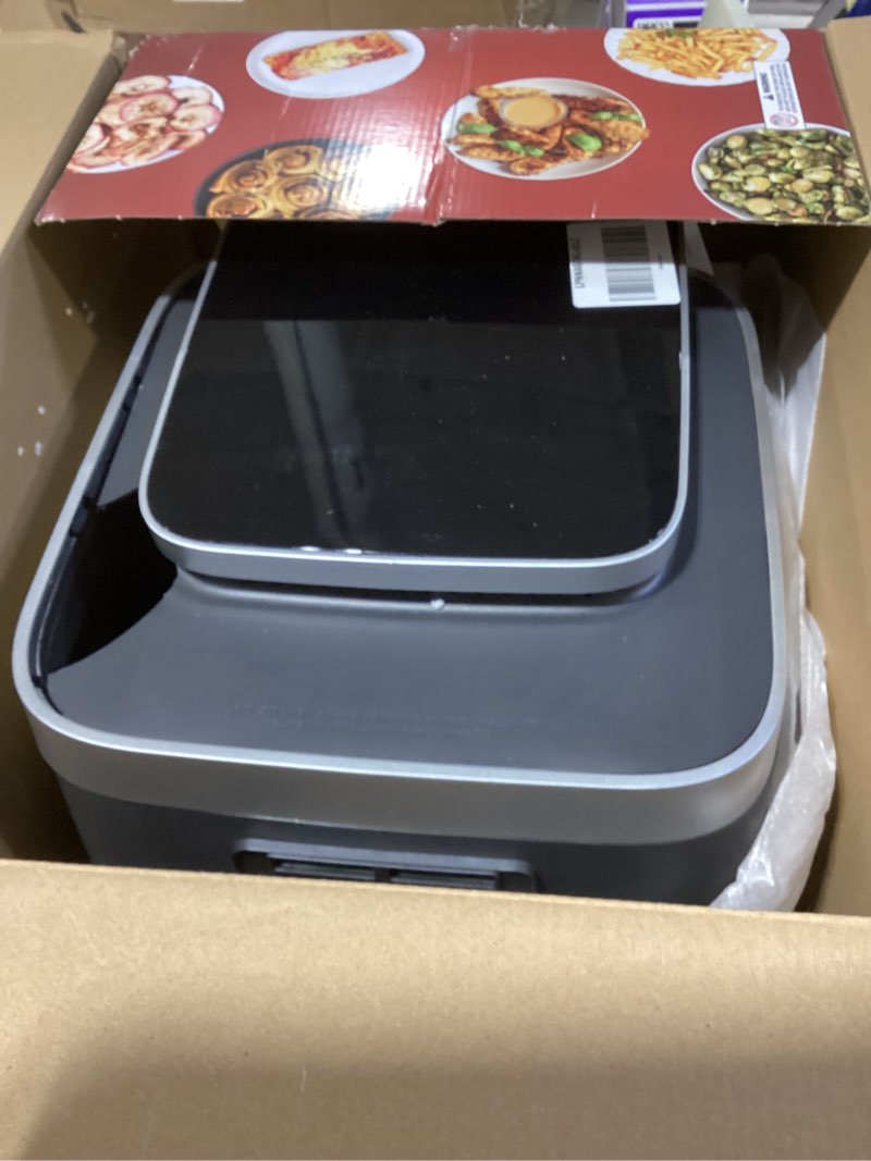 Condition photo showing Good Condition for ninja | air fryer | 6.5 qt pro xl capacity fits 9lbs of wings | 6-in-1 max crisp, air fry, roast, bake, reheat & dehydrate | nonstick basket, crisper plate & recipe guide | grey | af181 6.5 qt max
