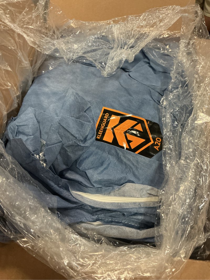 Condition photo showing Good Condition for kleenguard™ a20 breathable particle protection coveralls (58504), zipper front, elastic back, wrists & ankles, blue, reflex design, xl (qty 24) x-large