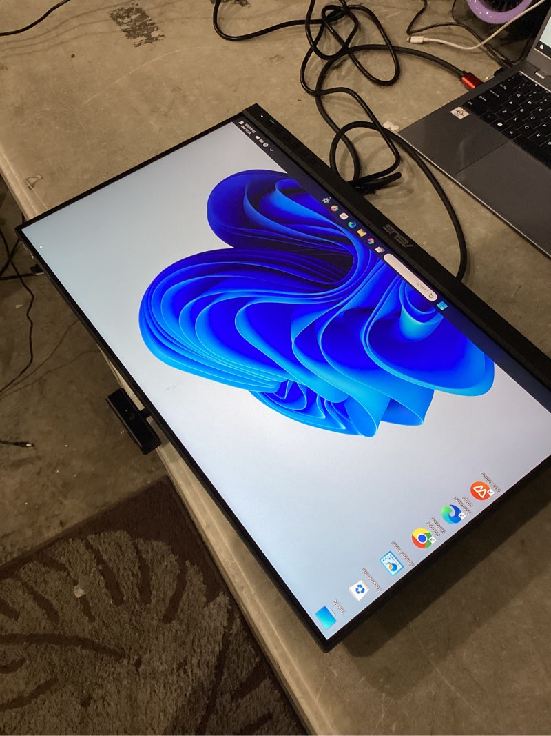 Condition photo showing Good Condition for asus be24eqk 24” business monitor with 1080p full hd ips, eye care, displayport hdmi, frameless, built-in adjustable 2mp webcam, mic array, stereo speaker, video conference,black