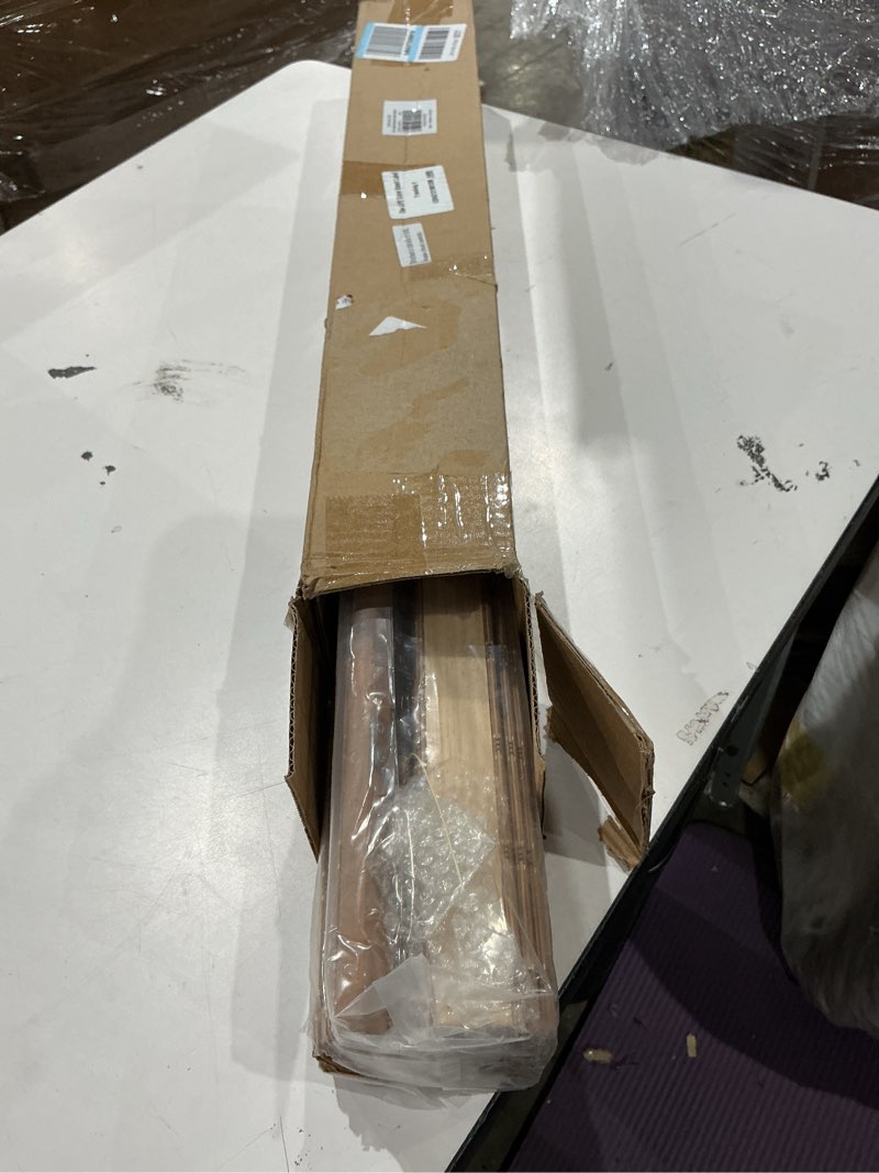 Condition photo showing Good Condition for lazblinds no tools no drill cordless bamboo roman shades, light filtering window treatment, roll up bamboo blinds for window 28'' w x 64'' h, brown brown206 28'' w x 64'' h