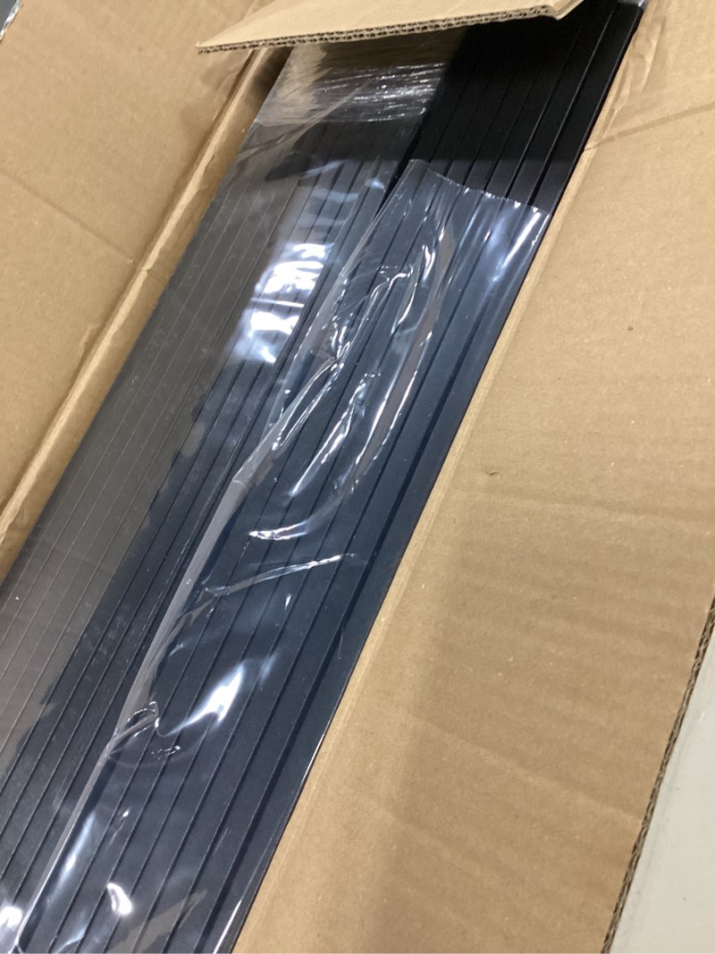 Condition photo showing Good Condition for 50 Pack Deck Balusters 32.25'' Rectangle Staircase Baluster, Black Metal Deck Spindle and Stairs Railing,Hollow Rectangle Deck Balusters for Deck Railing Porch 32.25 Inch 50