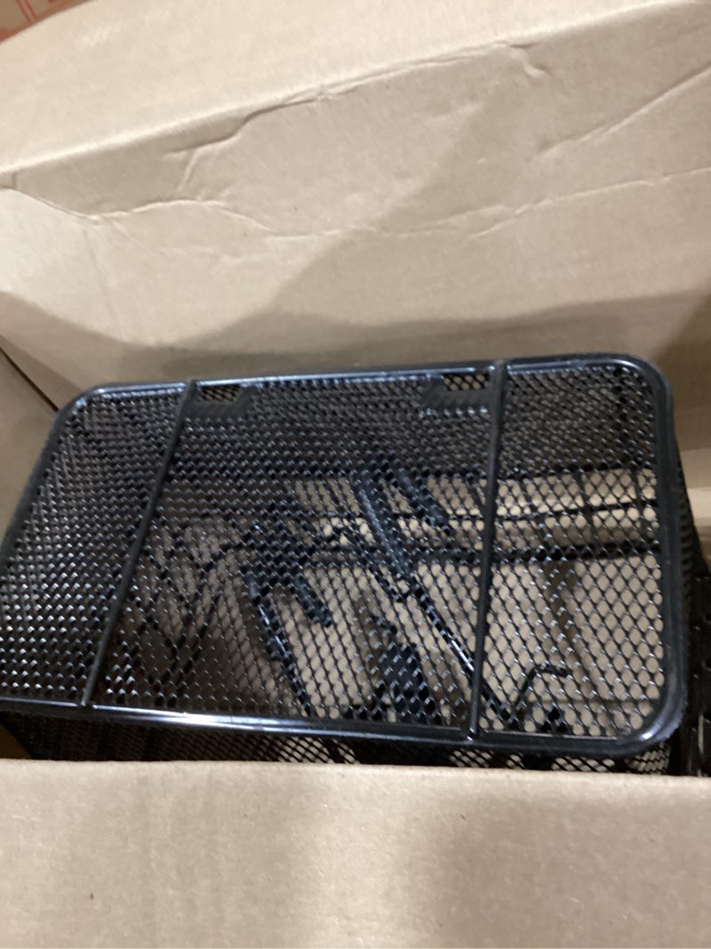 Condition photo showing Good Condition for retrospec apollo detachable front bike basket steel half-mesh with integrated detachable hooks and built-in handle, easy assembly and portability for bicycles