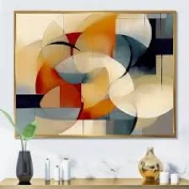 Damore Exploring Abstracted Patterns I - geometric canvas Print