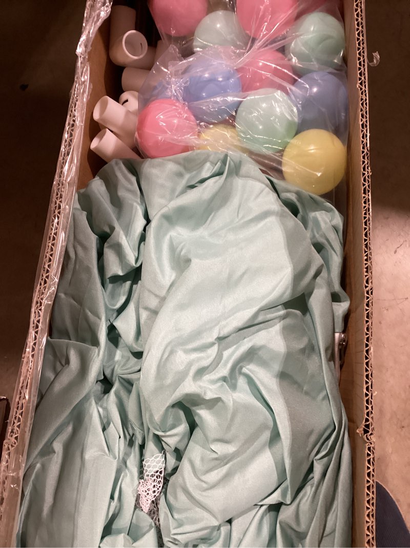 Condition photo showing Good Condition for COMOMY Playpens for Toddlers, 79"x71" Baby Playard Extra Large, Safe Non-Slip Fence, Full Mesh Design, Indoor & Outdoor Kids Activity Center, Dark Green Dark Green 79"x71"