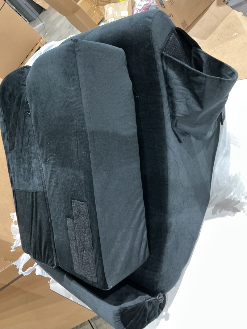 Condition photo showing Good Condition for enitya back pillow for bed sitting up, 19" reading pillow for sitting in bed adult, back support pillow with arms for watching tv/reading/gaming/resting, medium(black) black medium(5'1"-5'10")