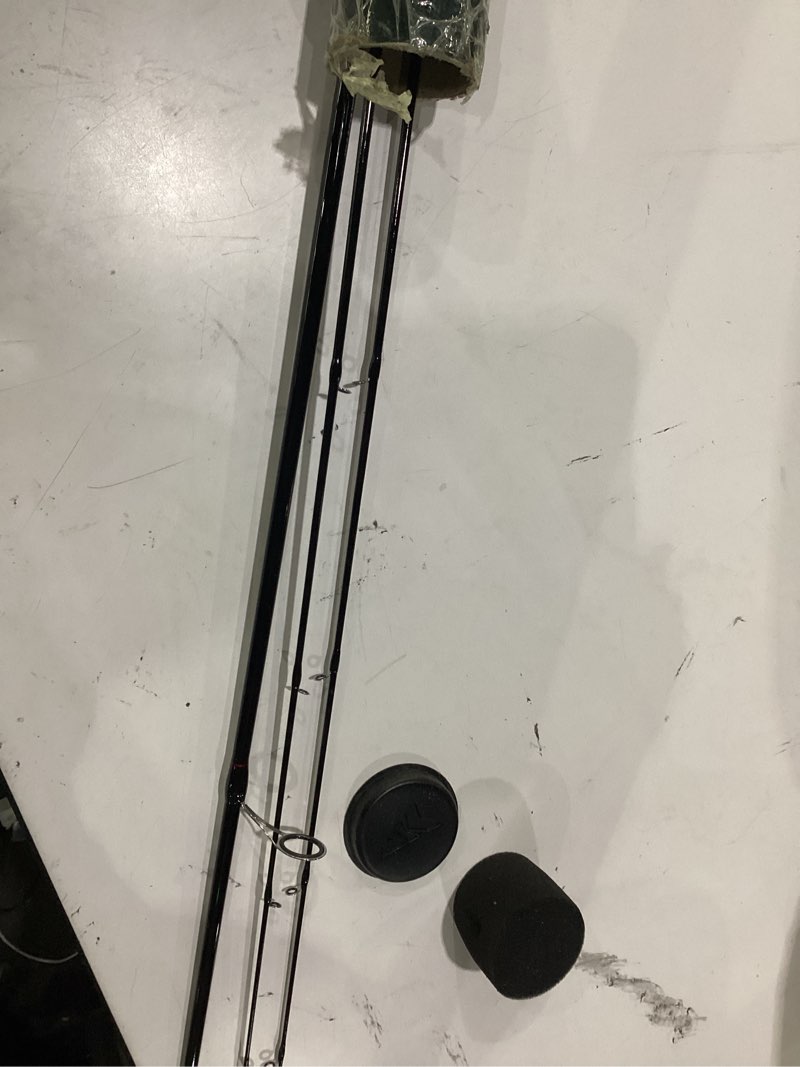 Condition photo showing As Is for kastking brutus spinning rods & casting fishing rods, im6 graphite blanks, 2-piece rods with extra tip section, pts power transition system, no-slip grip, hook keeper 7'6''-mh-(2 pcs+ extra tip) spin