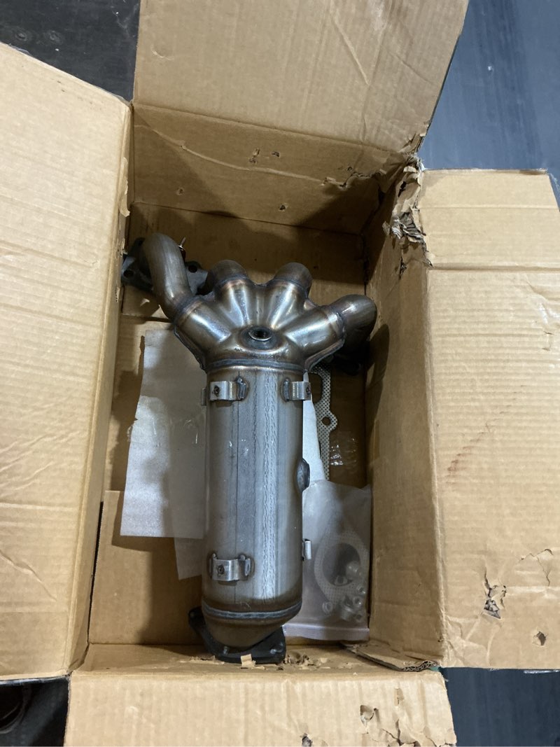 Condition photo showing Good Condition for rear converter compatible with 2014 2015 2016 2017 jeep cherokee, 2015-2020 renegade, 2015-2016 chrysler 200 2.4l, 2013-2016 dodge dart 2.0l 2.4l, direct-fit (epa compliant) 13-16 dart/14-17 cherokee/15-16 chrysler 2.4l