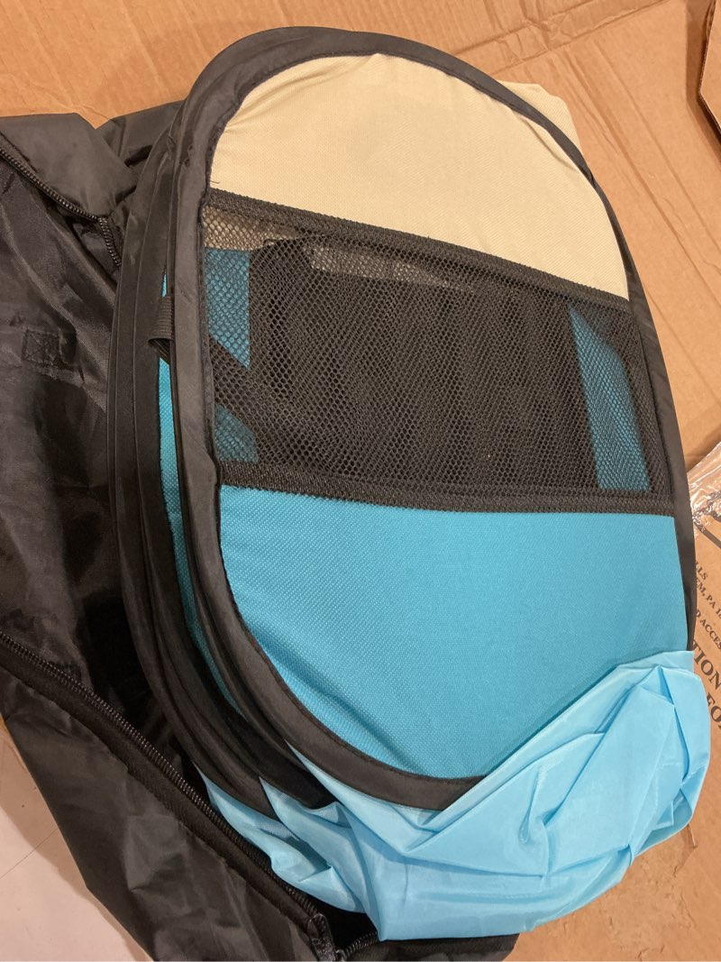 Condition photo showing Good Condition for dog playpens portable foldable pet case indoor outdoor (s 7441 blue)