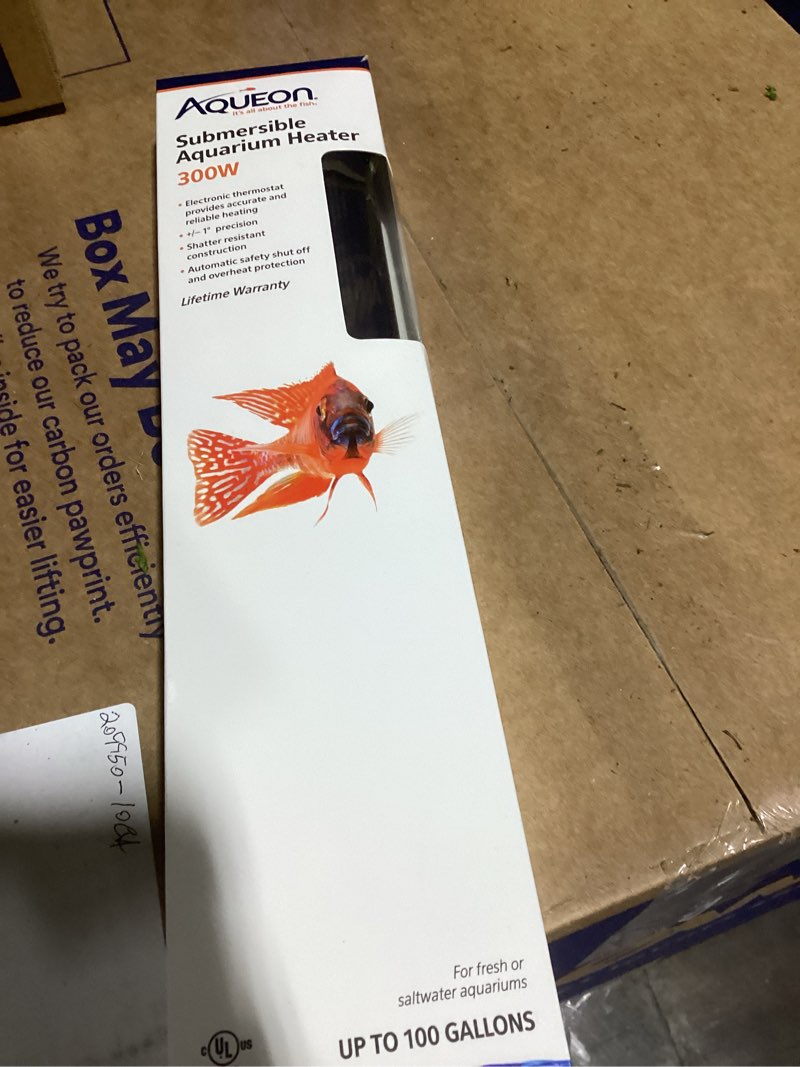Condition photo showing New/Like New for Aqueon Submersible Aquarium Heater  300 Watts  Up to 100 Gallons