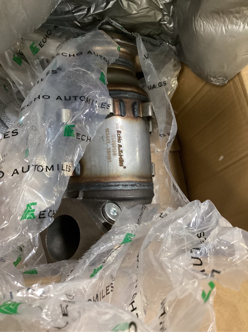 Condition photo showing As Is for catalytic converter compatible with hyundai sonata/kia optima 2009-2010 all version, 2011-2014 (gasoline version) l4 2.4l g4kj engine?gasoline only, not for hybrid?epa compliant sonata 2009-2010[gasoline only, not for hybrid]