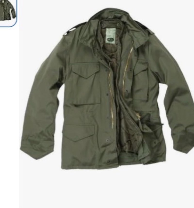 mil-tec classic us m65 jacket olive 5x-large