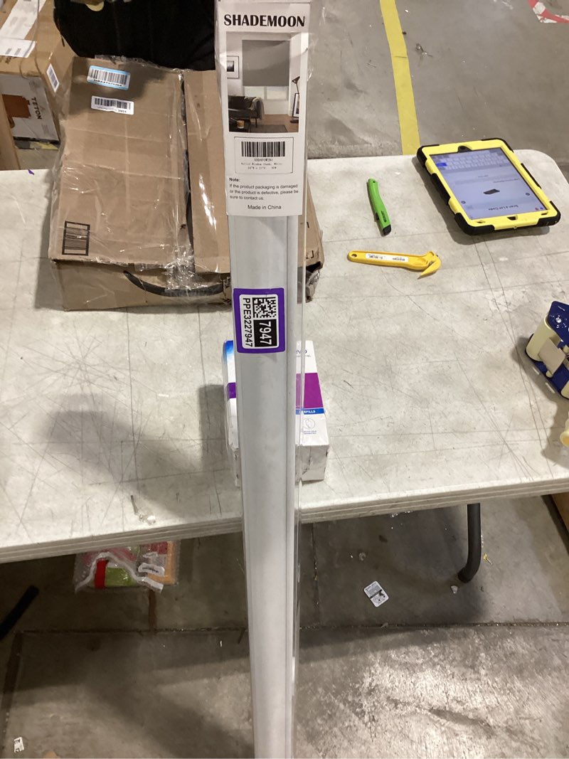 Condition photo showing New/Like New for SHADEMOON Cordless Blackout Window Roller Shades, Pull Down Spring System Indoor Blinds, Room Darkening Waterproof UV Blocking Thermal Insulated Fabric for Home Office (White, Width 54", Height 72") White 54"W x 72"H