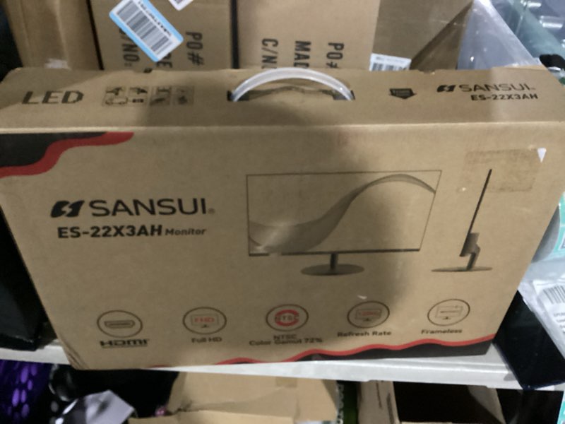 Condition photo showing New/Like New for SANSUI 22 Inch 120Hz Monitor, FHD Computer Monitor 4000:1 Contrast Ratio with Adaptive Sync, HDR 100% sRGB, HDMI x 2, VESA Mount, Eye Care for Home/Office (ES-22X3AH, One HDMI Cable Included).