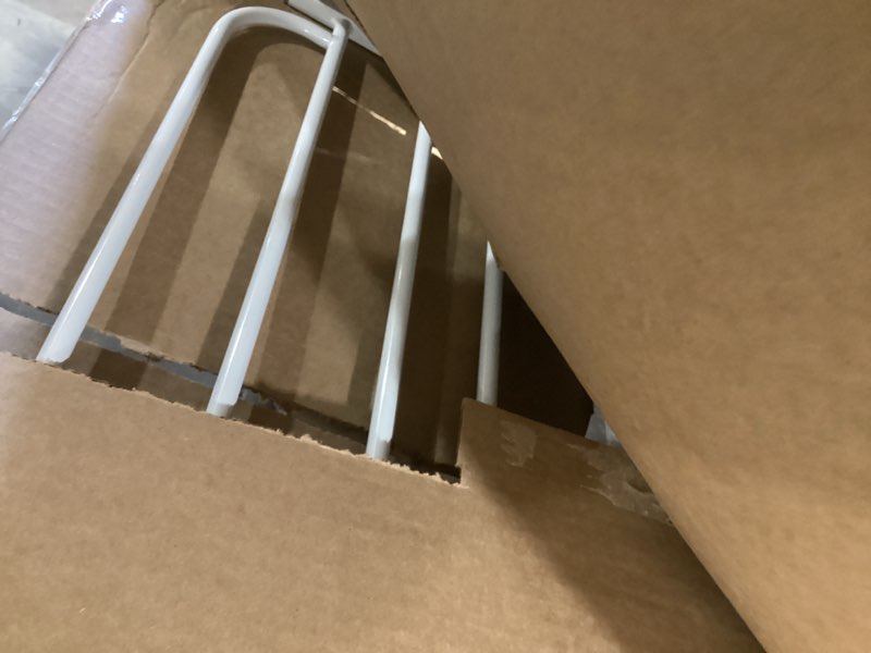 Condition photo showing As Is for Regalo Safety 38" Baby Gate for Doorways & Bottom of Stairs, Pressure Mount Design for Babies, Toddlers & Pets, Tested & Safe for 30 Years, American Designed, American Owned, White White 29-38.5"W x 30"H